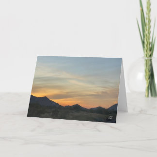 Carte Beau lever de soleil du désert
