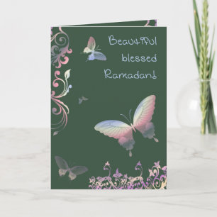 Carte Beau Ramadan béni - Salutations