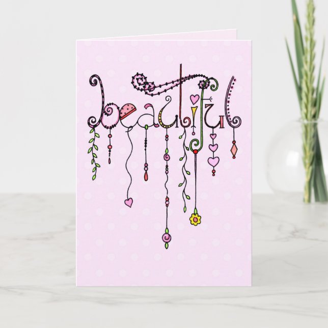 Carte Beau vous ! Le joyeux anniversaire balance (Devant)