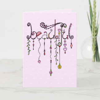 Carte Beau vous ! Le joyeux anniversaire balance