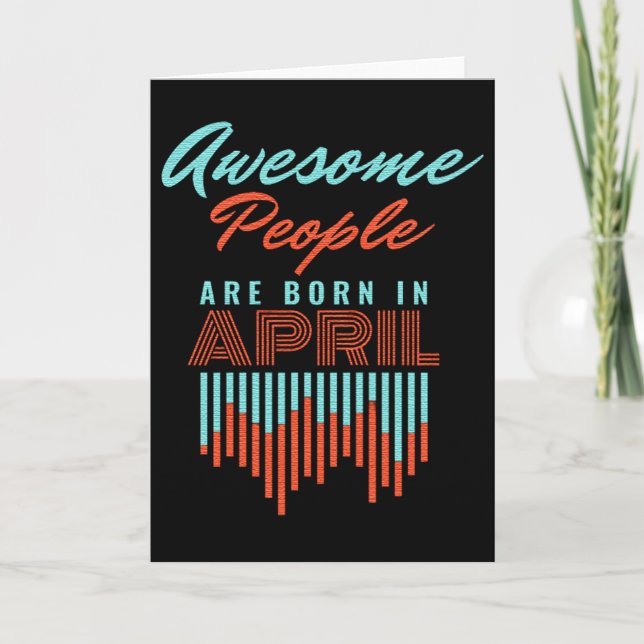 CARTE BEAUCOUP DE GENS SONT NÉS - AVRIL ANNIVERSAIRE (Devant)