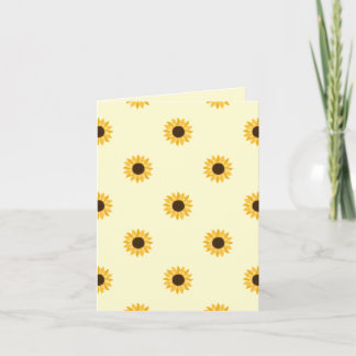 Carte Beaucoup de tournesols