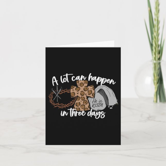 Carte Beaucoup Peuvent Arriver En Trois Jours Femmes Hom (Devant)