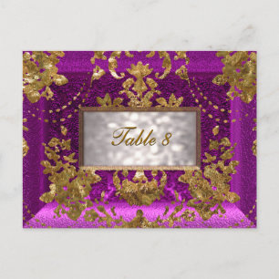 Carte Beaumanoir Perier Victorian Numéro de table