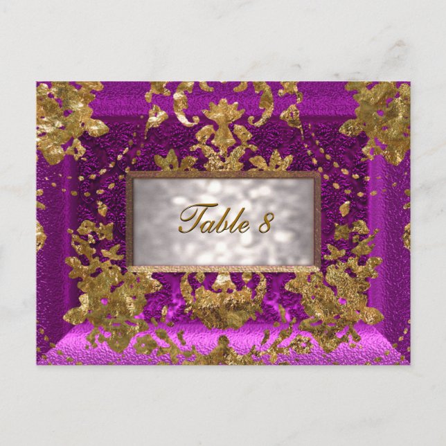 Carte Beaumanoir Perier Victorian Numéro de table (Devant)