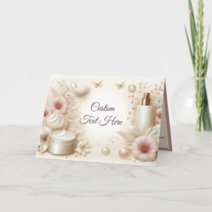 Carte Beauté Florale Élégante Personnalisée