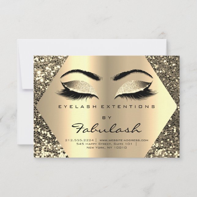 Carte Beauté Lashes Extension de soins postérieurs Lux (Devant)