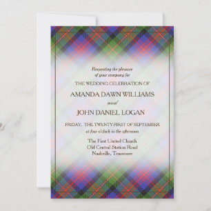 Carte Beauté Tartan Clan Logan Plaid Écossais