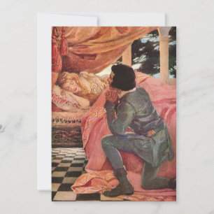 Carte Beauté vintage du sommeil par Jessie Willcox Smith