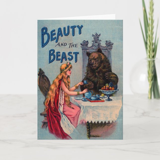 Carte Beauté Vintage et la Bête (Devant)