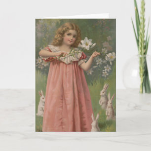 Carte Beautés de Pâques, Illustration vintage, 1898