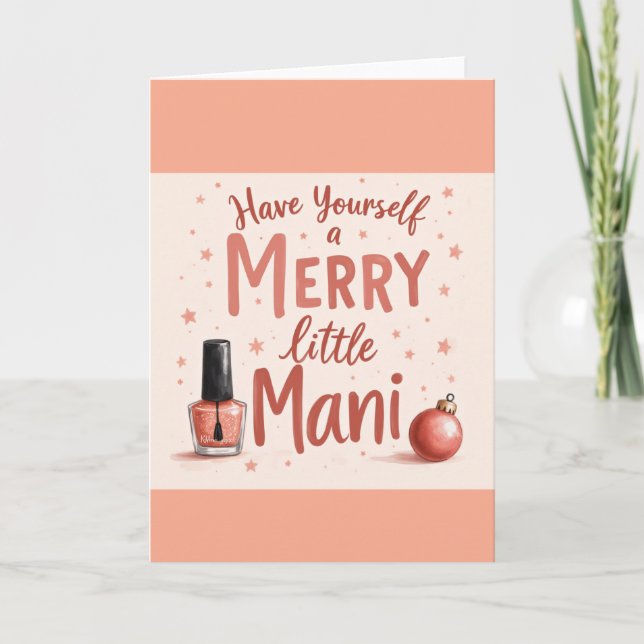 Carte  Beautiful Card for any manicure Lover (Devant)