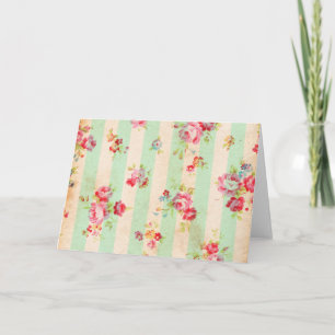 Carte Beaux roses vintages et autres fleurs