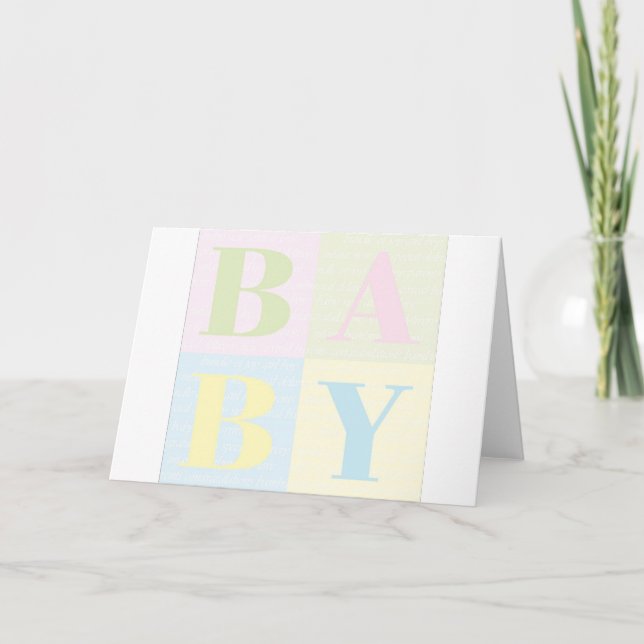 Carte Bébé (Devant)