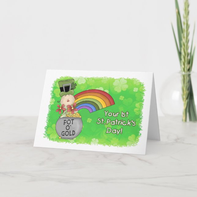 Carte Bébé 1er jour Saint-Patricks (Devant)