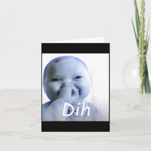 Carte Bébé Ai Drôle Dih Meme Brainrot