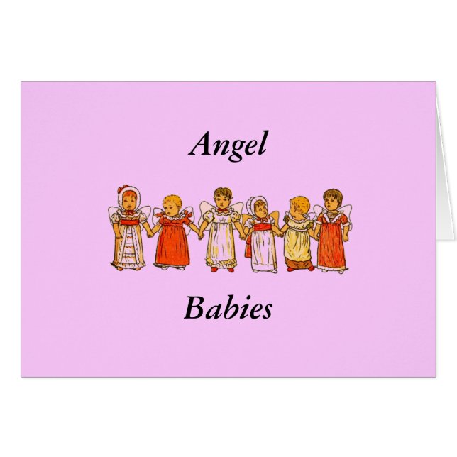 Carte bébé Angel (Devant horizontal)