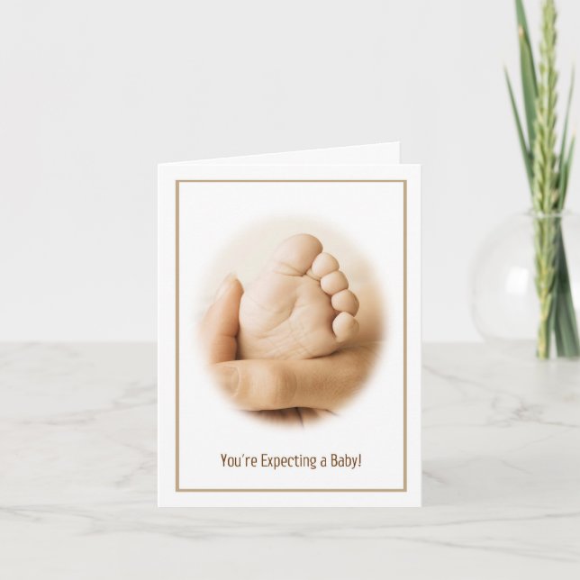 Carte bébé attendue (Devant)