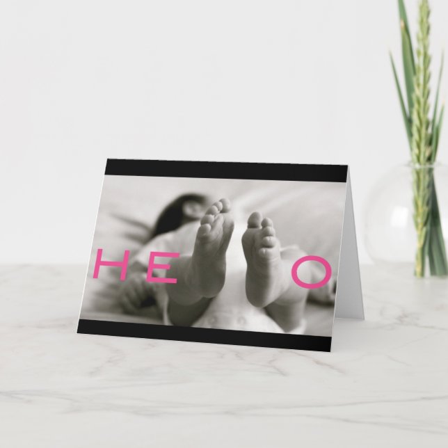 Carte bébé bienvenu ! (Devant)