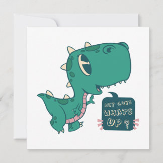 CARTE BÉBÉ DINOSAURE