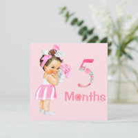 Bébé Fille Marqueurs mensuels Jalons Fille