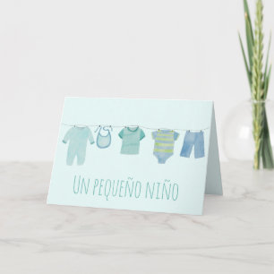Carte Bébé garçon espagnol Félicitations
