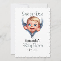 Bébé Garçon jeter un oeil sur le thème Baby shower