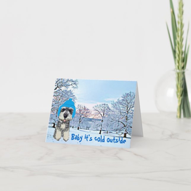 Carte Bébé Il fait froid dehors (Devant)