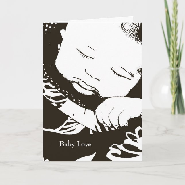 Carte Bébé love (Devant)