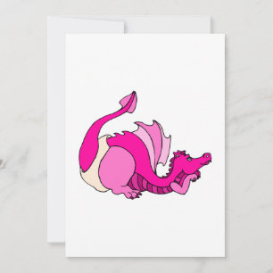Carte Bébé mignon Dragon en couche