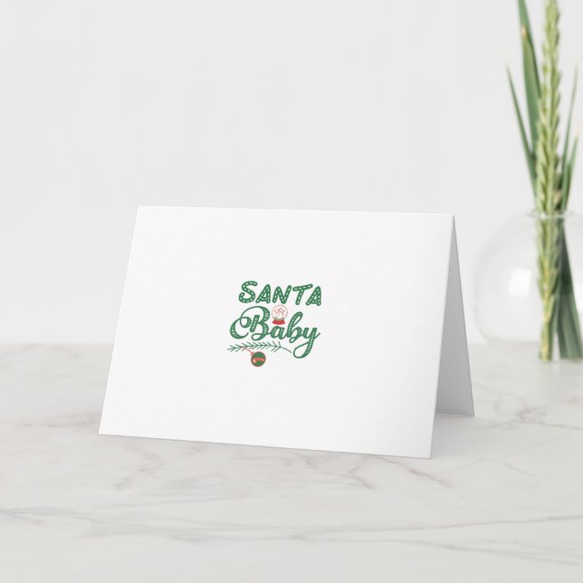 Carte Bébé Noël (Devant)