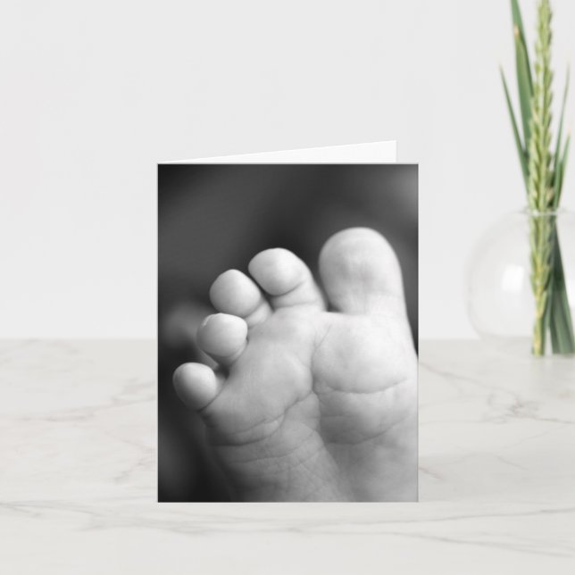 Carte Bébé orteils (Devant)