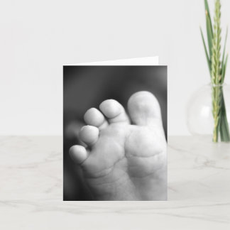Carte Bébé orteils