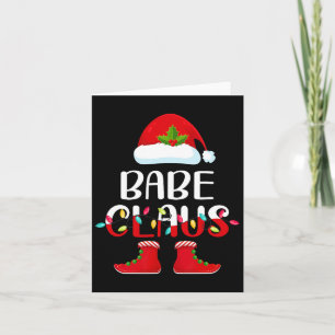 Carte Bébé Père Noël Elf Correspondance Famille Groupe d