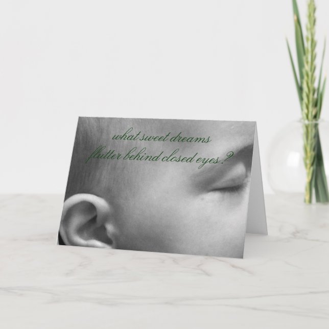 Carte Bébé rêve (Devant)