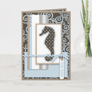 Carte bébé Seahorse