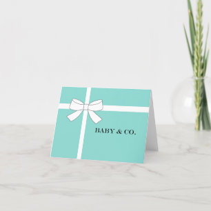 Carte Bébé Turquoise Bleu Sprinkle Douche personnalisée