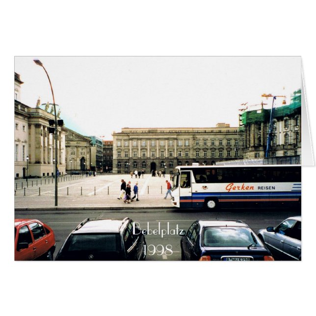 Carte Bebelplatz (Devant Horizontal)