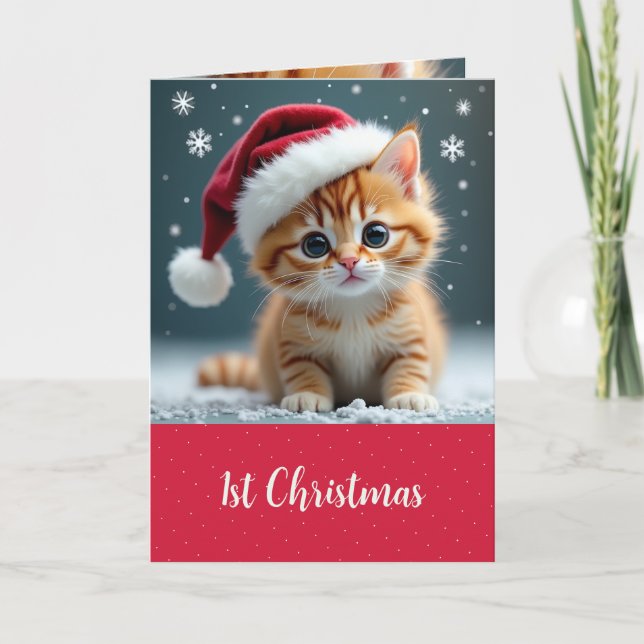 Carte Bébés 1er Noël (Devant)