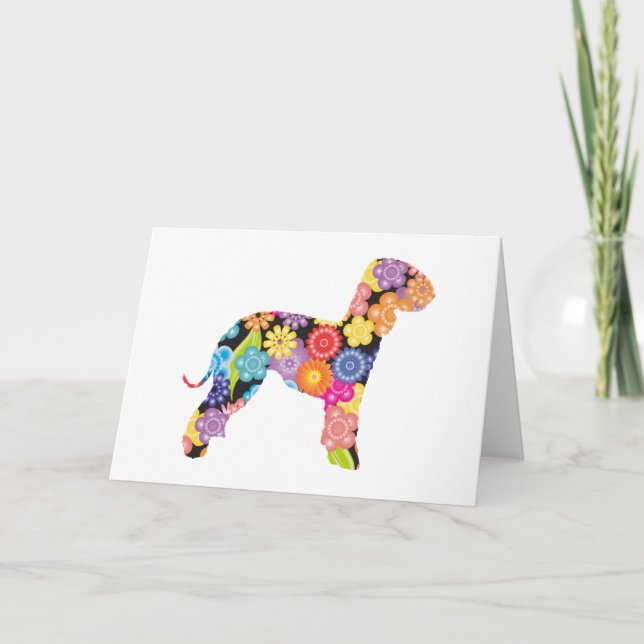 Carte Bedlington Terrier (Devant)