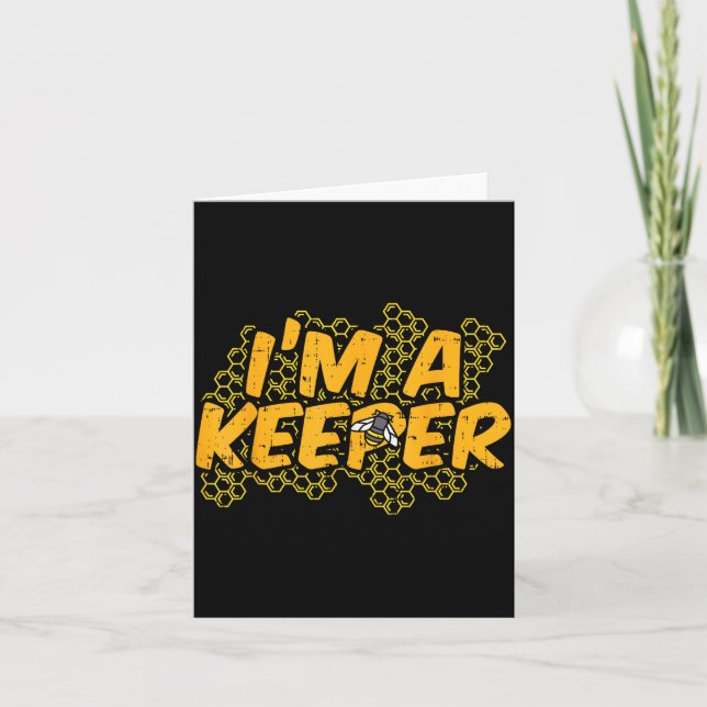 Carte Bee-keeper Funny Beekeeng Pun Humor Honey Aarist G (Devant)