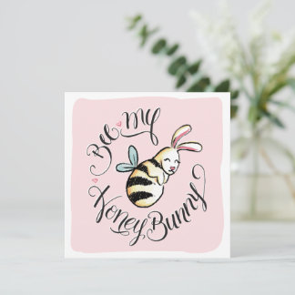 Carte Bee My Honey Bunny Valentine