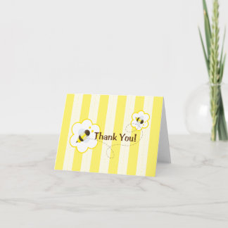 Carte Bee Thankful Note