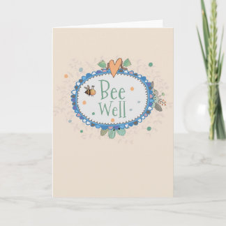 Carte Bee well card drôle et mignon pour les amis et la 