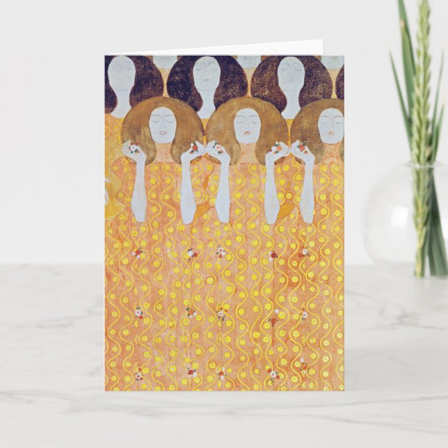 Carte Beethoven Frieze (détail), Gustav Klimt (Devant)