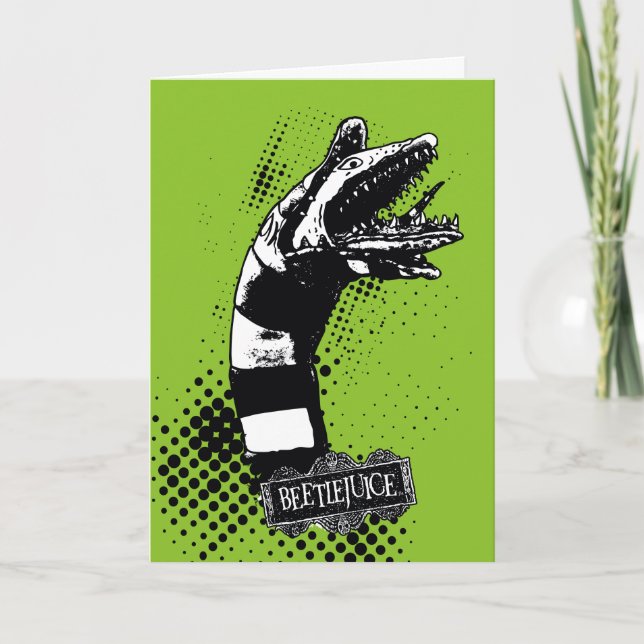Carte Beetlejus | Illustration du ver de sable (Devant)