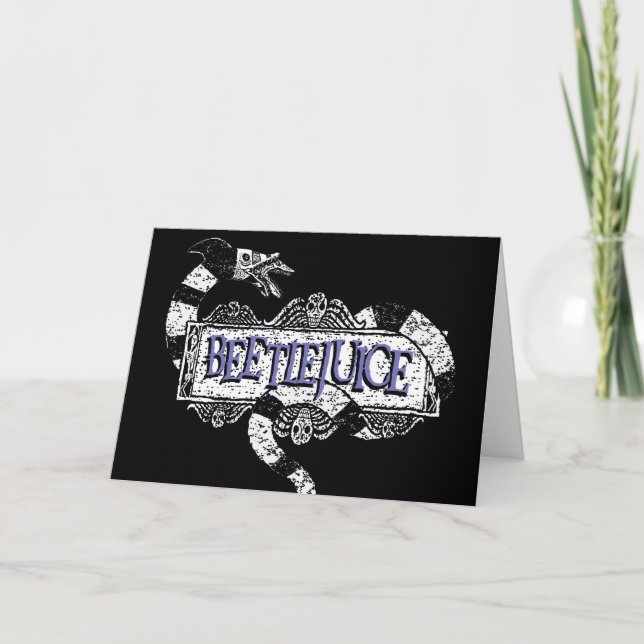 Carte Beetlejus | Vapeur de sable enroulé sur le logo Be (Devant)