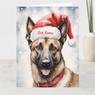 Carte Belgique Malinoi Noël personnalisé