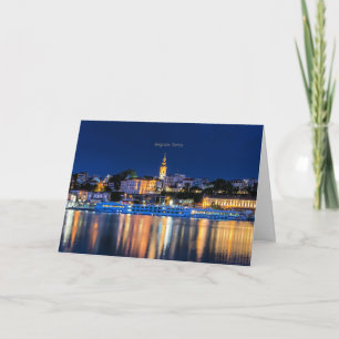 Carte Belgrade, paysage urbain de Serbie