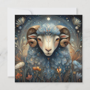 Carte Bélier Aries Zodiaque Astrologie Céleste Anniversa